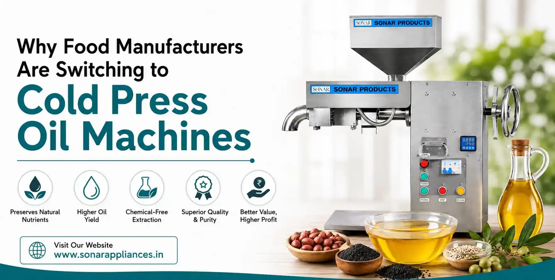 Why Food Manufacturers Are Switching to Cold Press Oil Machines Why Food Manufacturers Are Switching to Cold Press Oil Machines